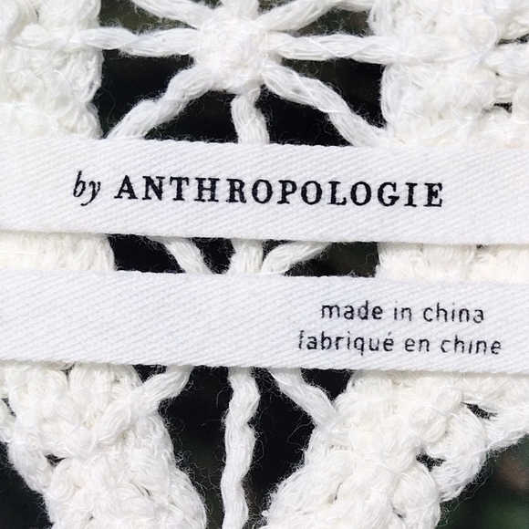 Anthropologie Cream Lace Cardigan Sweater - Picture 2 of 4